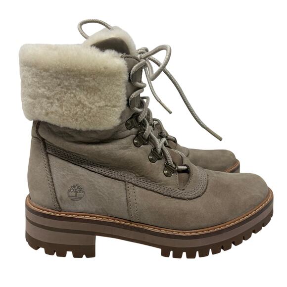 Timberland Women’s Classic Shearling Lace-Up Boot Size 7 • Gently Used - Picture 1 of 12